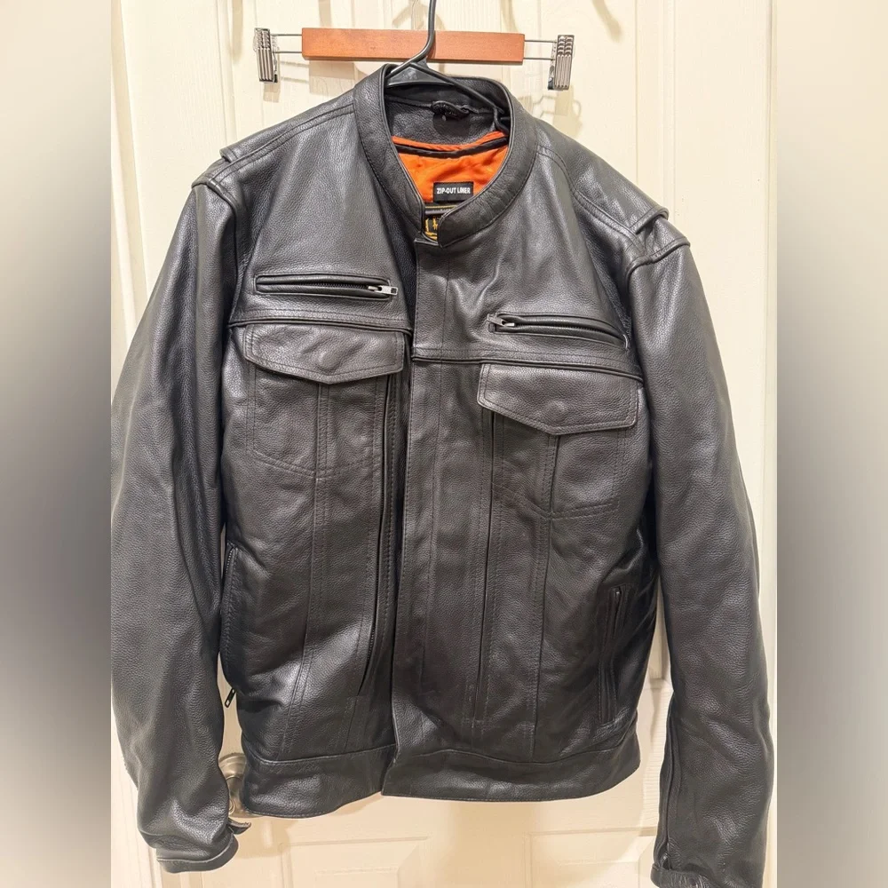 Milwaukee Leather Motorcycle Jacket great condition xl - Picture 3 of 8